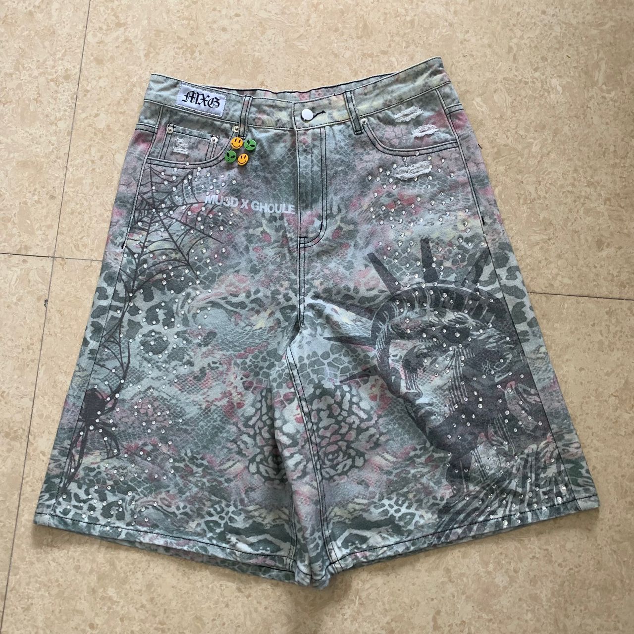 Intricate Spider Web Jorts